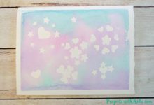 خلاقیت با برچسب و آبرنگ